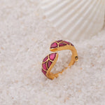 Finger Ring Matsya Double Motif Silver Ring
