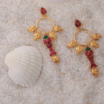 Matsya Charm Silver Dangle Earrings