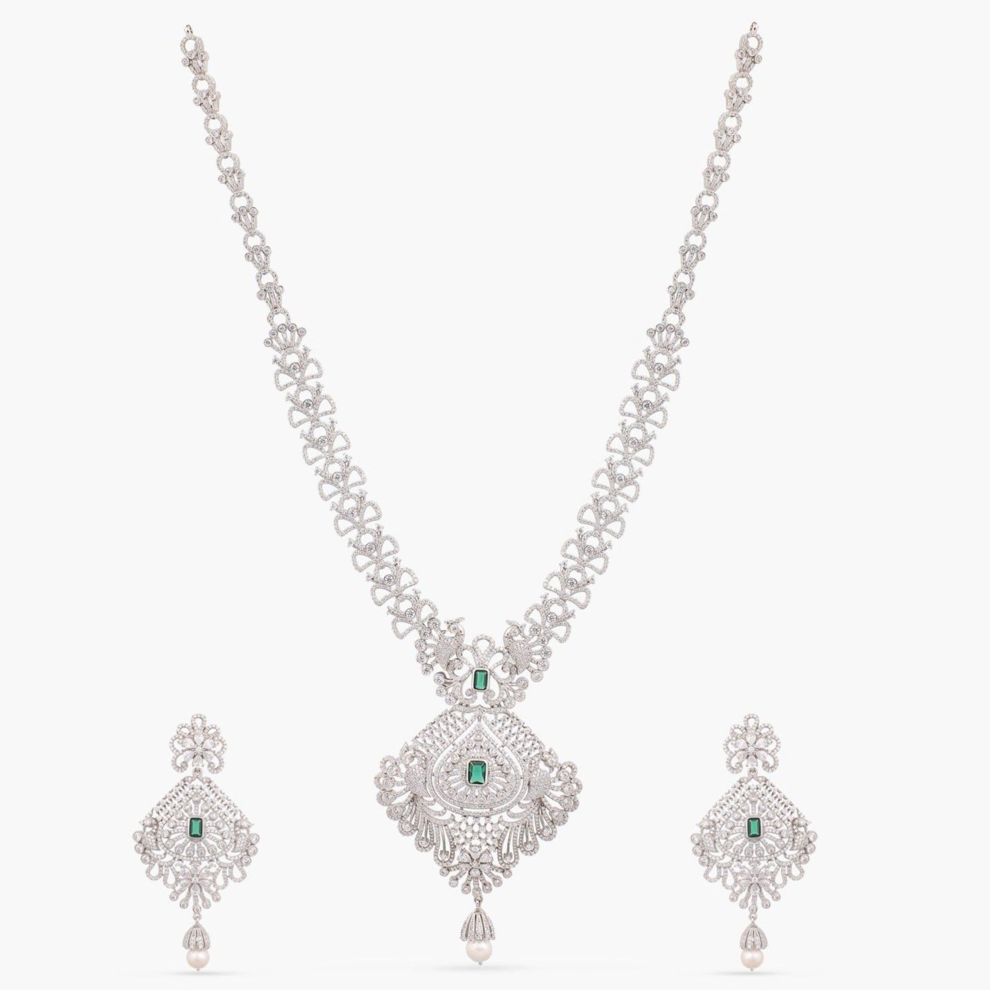 Sadhvi Silver Necklace Set