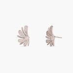 Bloom Classic CZ Delicate Silver Stud Earrings