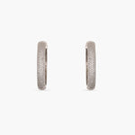 Earrings Sparkling CZ Delicate Hoop Silver Earrings