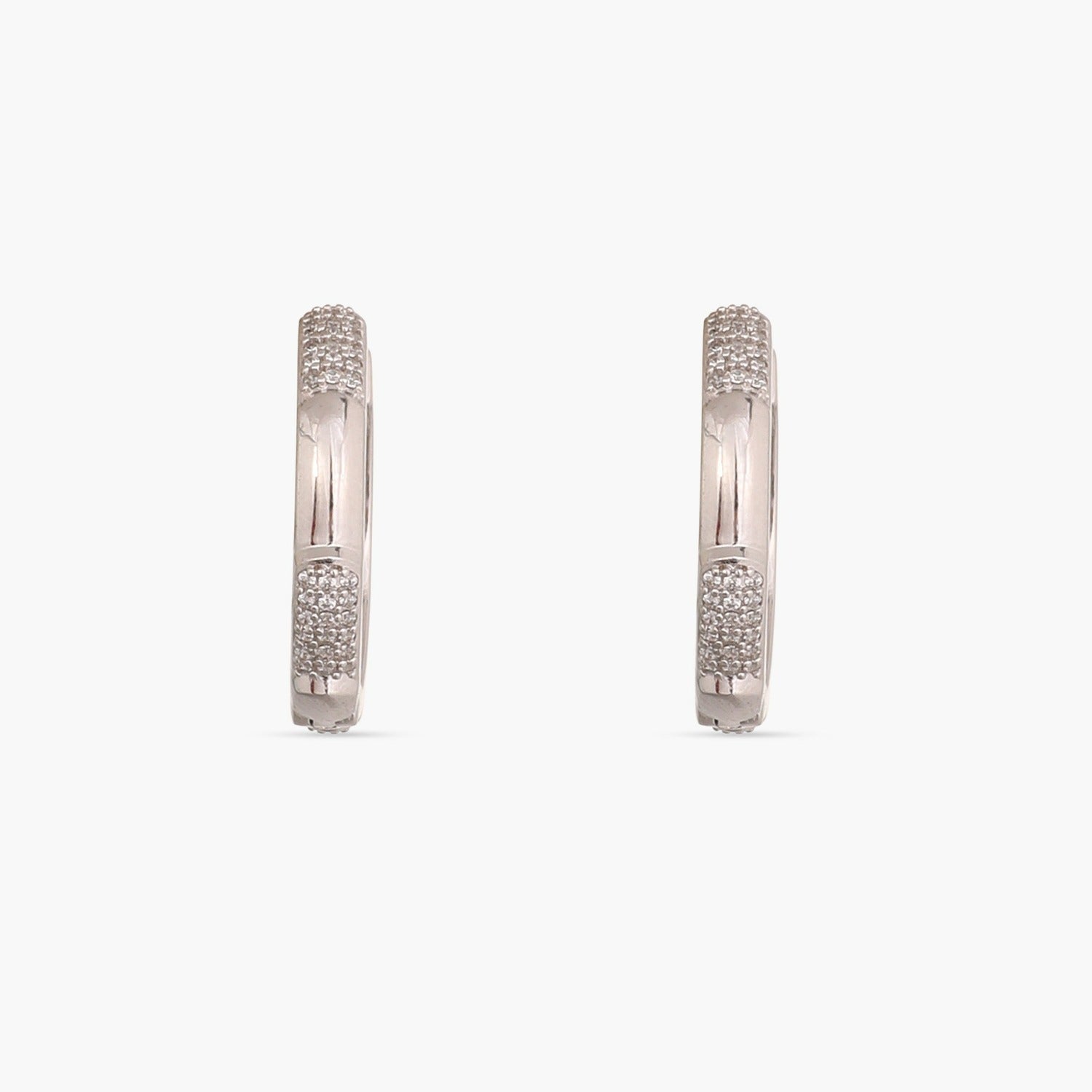福袋 CZ Shine Discover Delicate Paksha | Earrings Silver Hoop 白蝶（しろちょう）真珠