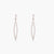 Sparkling CZ Drop Delicate Silver Earrings