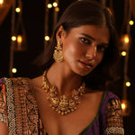 Necklaces Videhi Antique Nakshi Hasli Silver Necklace