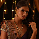 Necklaces Vikata Antique Temple Beads Silver Necklace