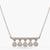 Five CZ Delicate Charm Silver Necklace