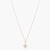 Floral CZ Delicate Silver Pendant Necklace