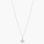 Necklaces Floral CZ Delicate Silver Pendant Necklace