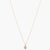 Single CZ Delicate Charm Silver Pendant Necklace