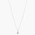 Single CZ Delicate Charm Silver Pendant Necklace