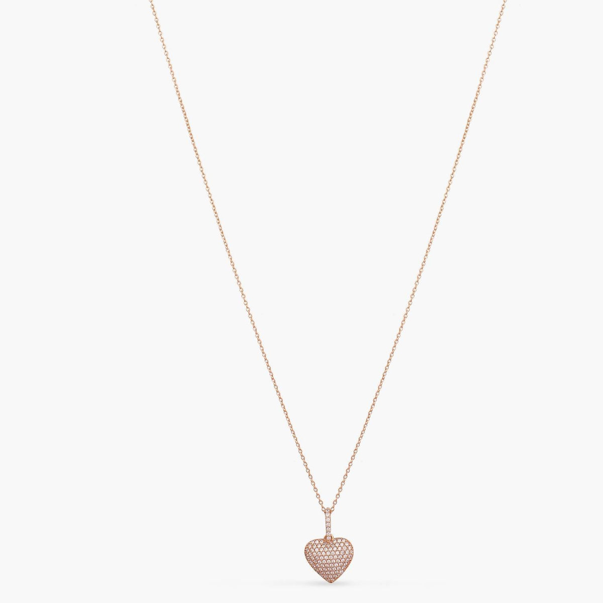 Necklaces Love CZ Charm Silver Delicate Pendant Necklace