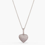 Necklaces Love CZ Charm Silver Delicate Pendant Necklace