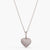 Love CZ Charm Silver Delicate Pendant Necklace