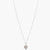 Love CZ Charm Silver Delicate Pendant Necklace