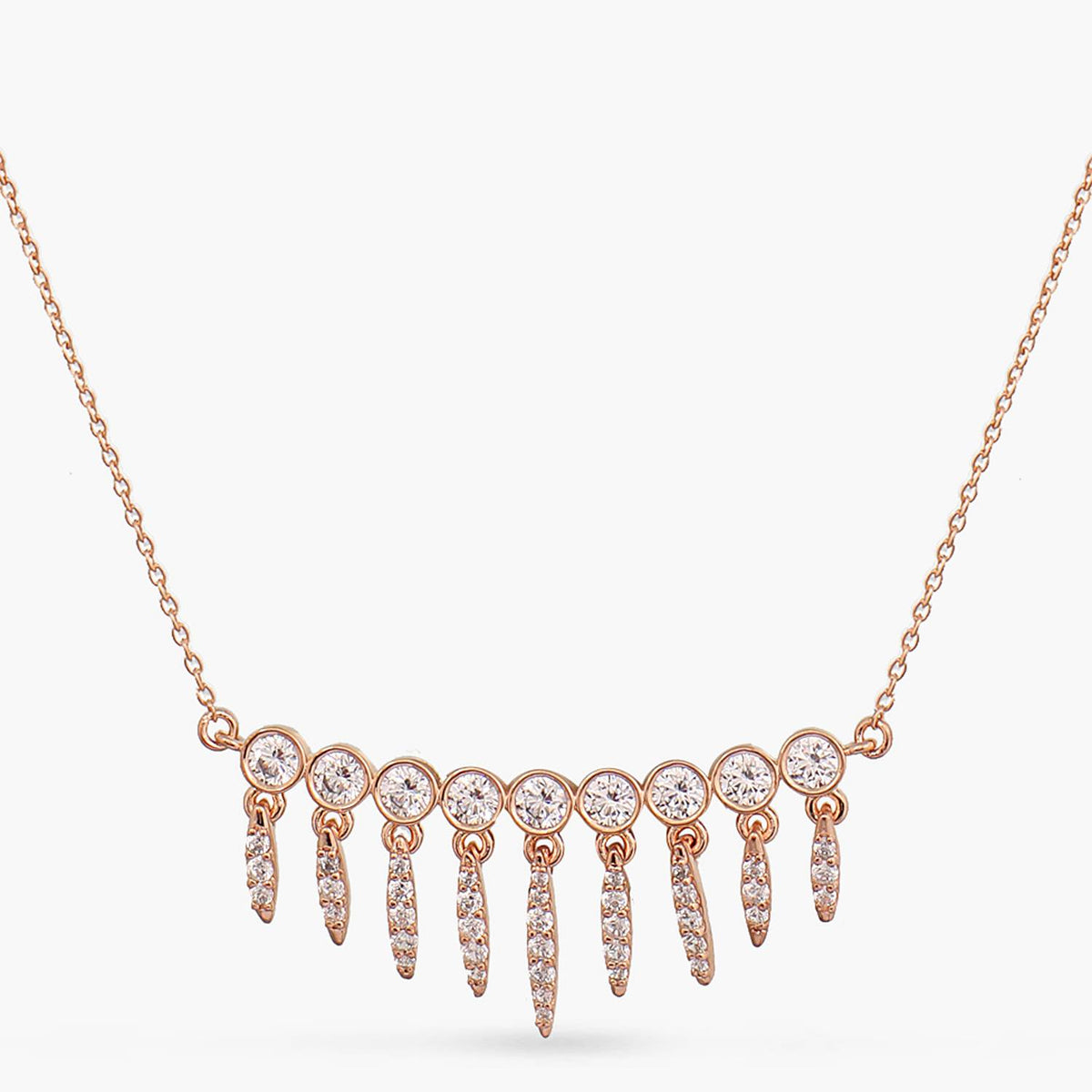 Dream Catcher CZ Charm Delicate Silver Necklace