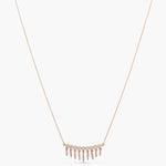 Dream Catcher CZ Charm Delicate Silver Necklace