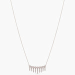 Dream Catcher CZ Charm Delicate Silver Necklace