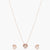 Moonlight CZ Charm Delicate Silver Necklace Set