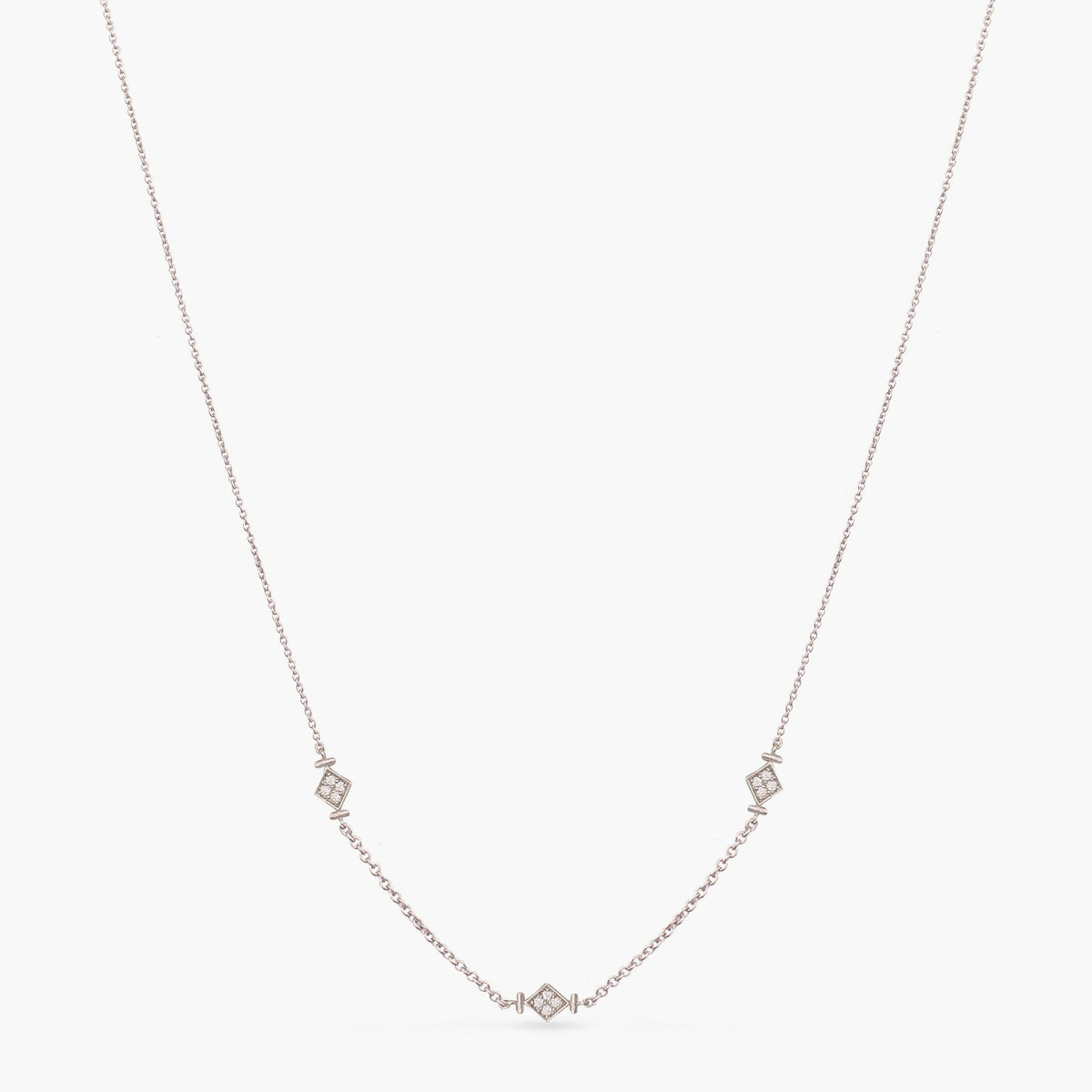 Simple Delicate Silver Necklace