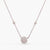 Single CZ Charm Delicate Silver Necklace