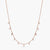 Drop Shine CZ Charm Delicate Silver Necklace