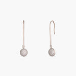 Simple Silver Drop Earrings