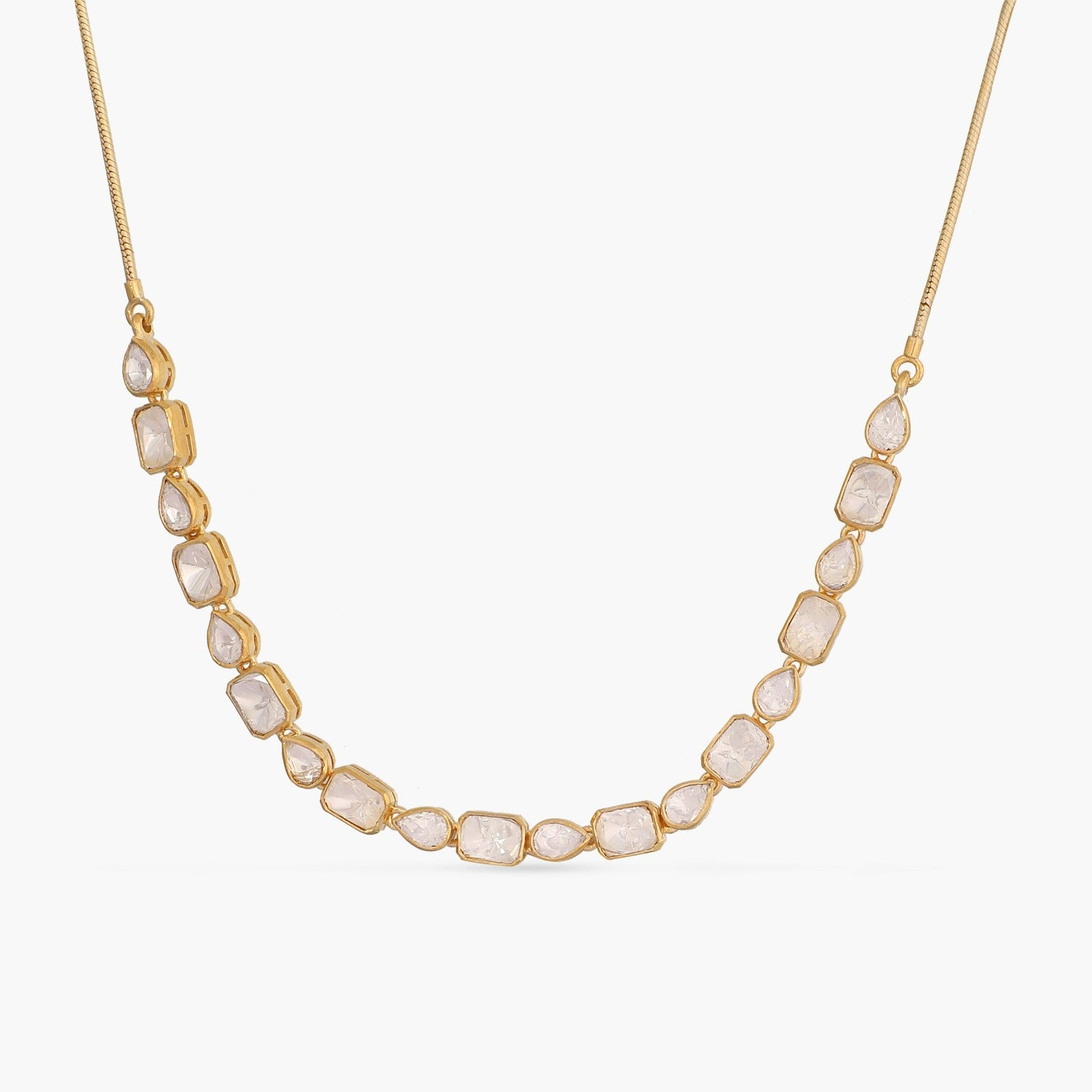 Luna Moissanite Silver Necklace