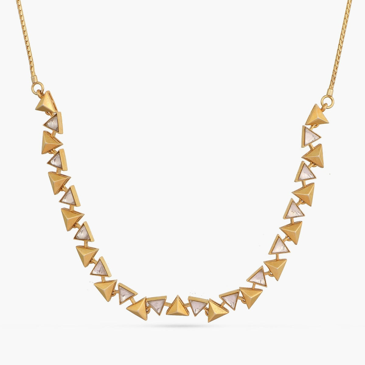 Necklaces Pyramid Simple Silver Necklace