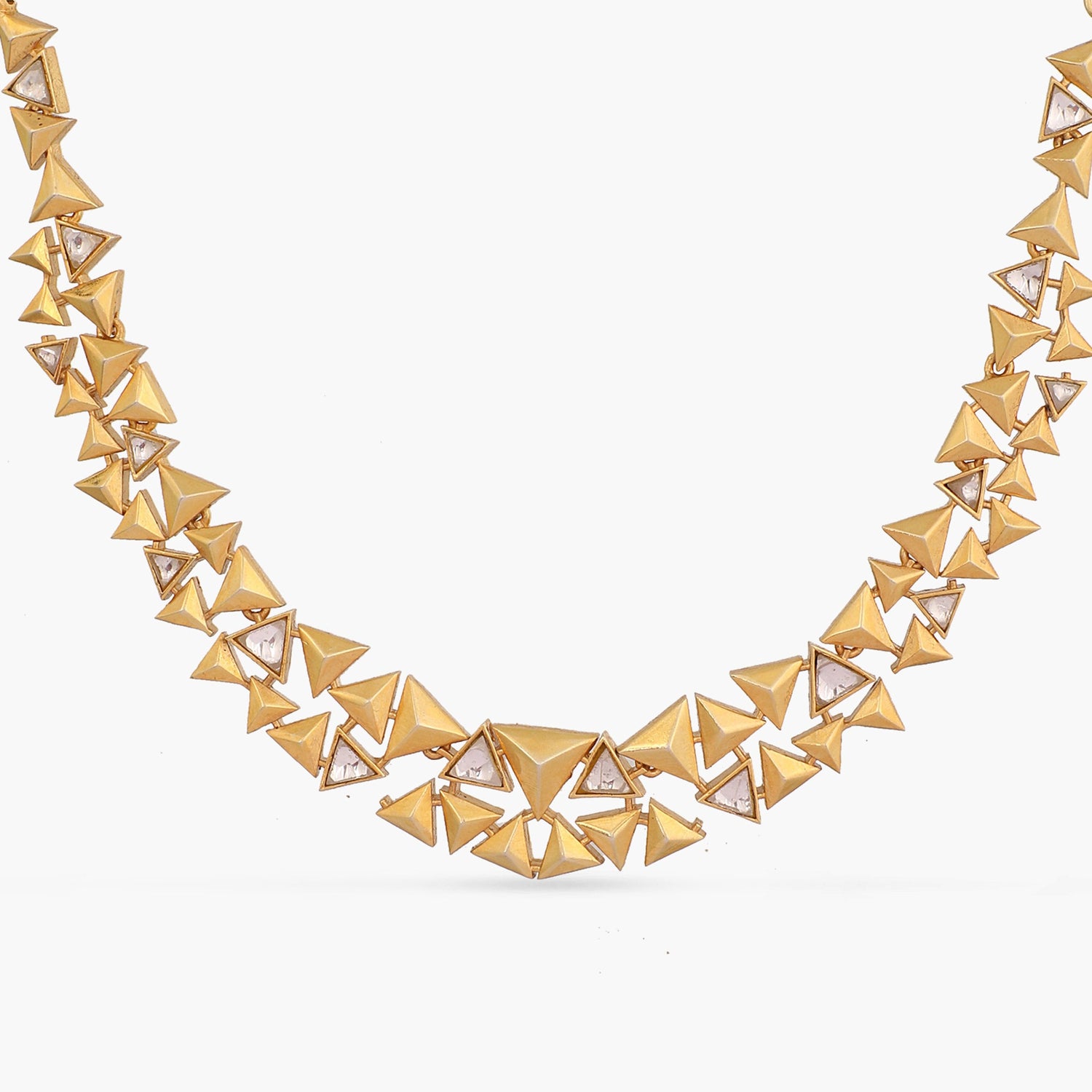 Necklaces Pyramid Statement Silver Necklace