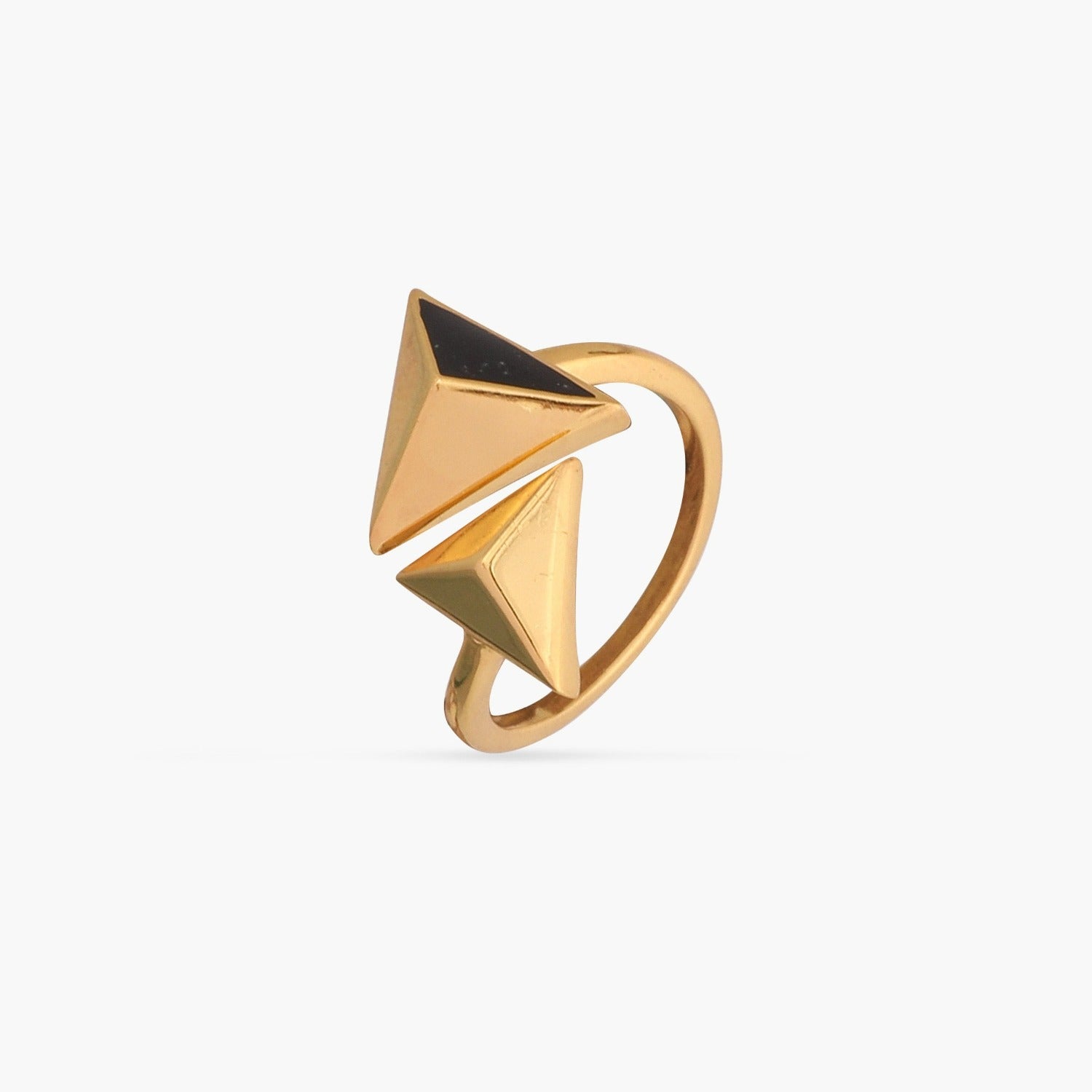 Pyramid Simple Silver Finger Ring