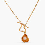 Kiva Double Motif Silver Pendant Necklace