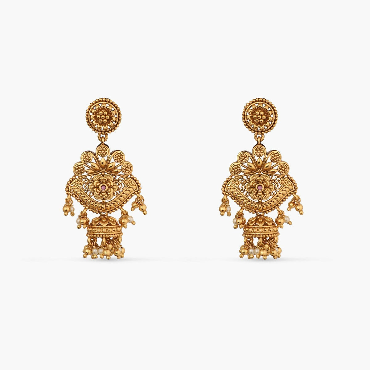 Necklaces Swara Floral Classic Statement Choker Set