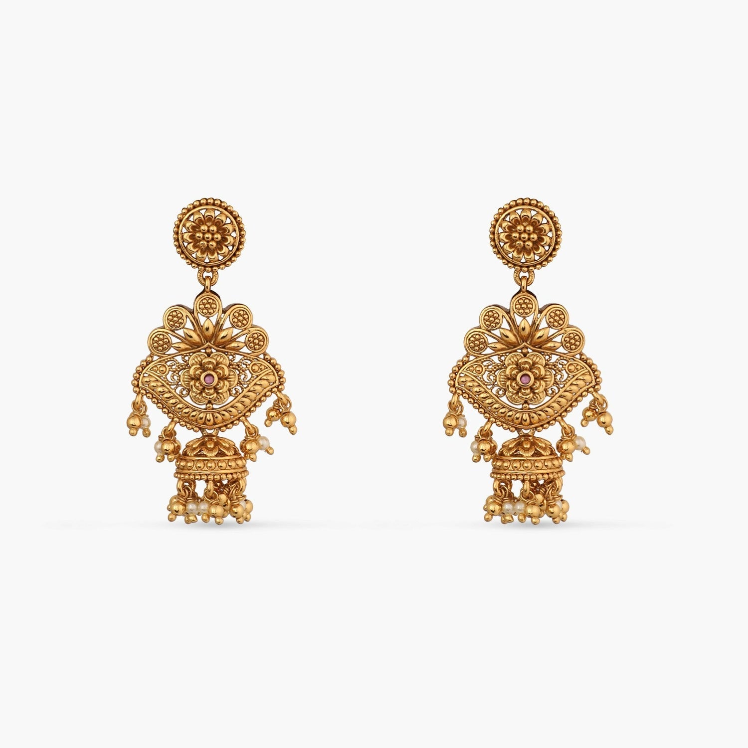 Necklaces Swara Floral Classic Statement Choker Set