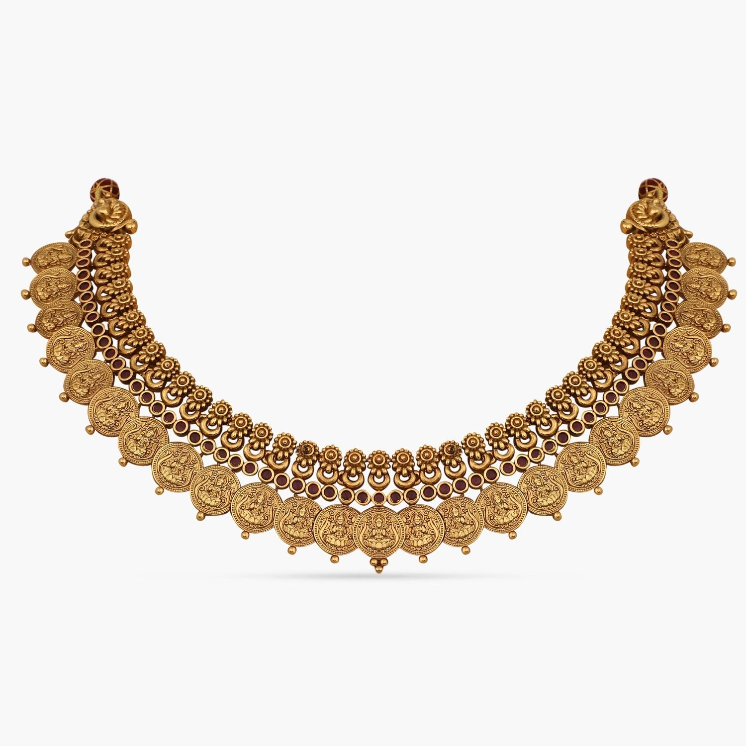 Necklaces Samridhi Antique Nakshi Silver Necklace