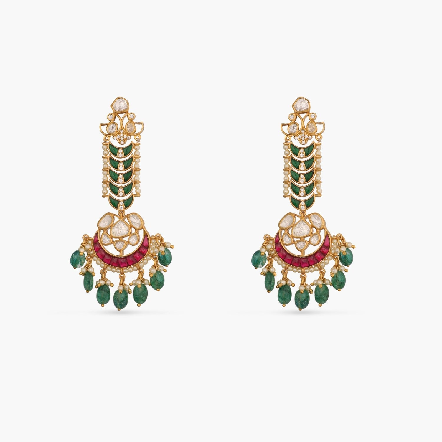 Earrings Kumud Moissanite Silver Drop Earrings