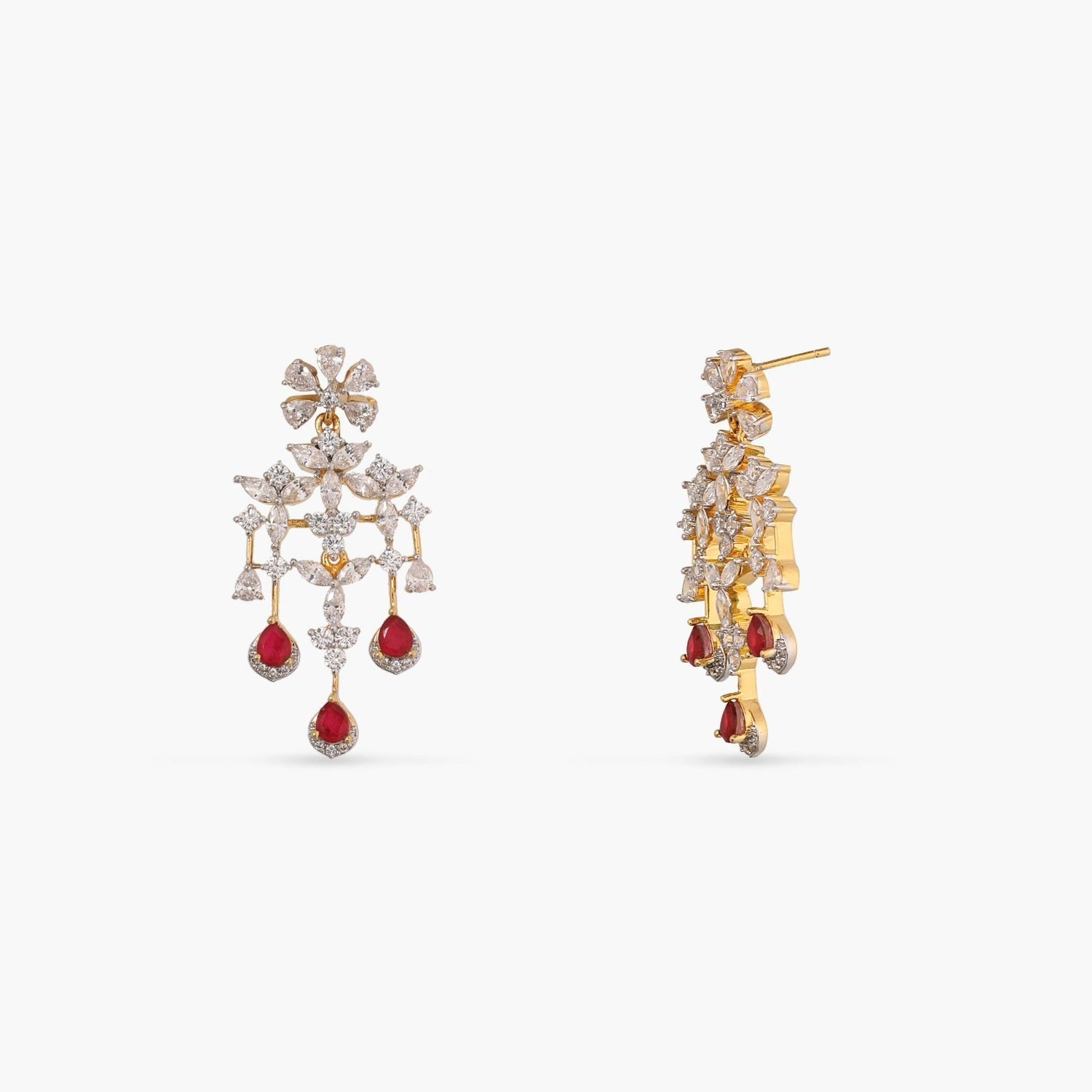 Necklaces Blossom CZ Grand Silver Necklace Set