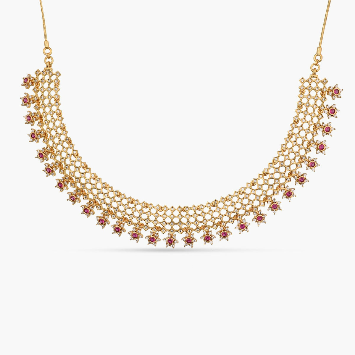 Regal CZ Grand Silver Necklace