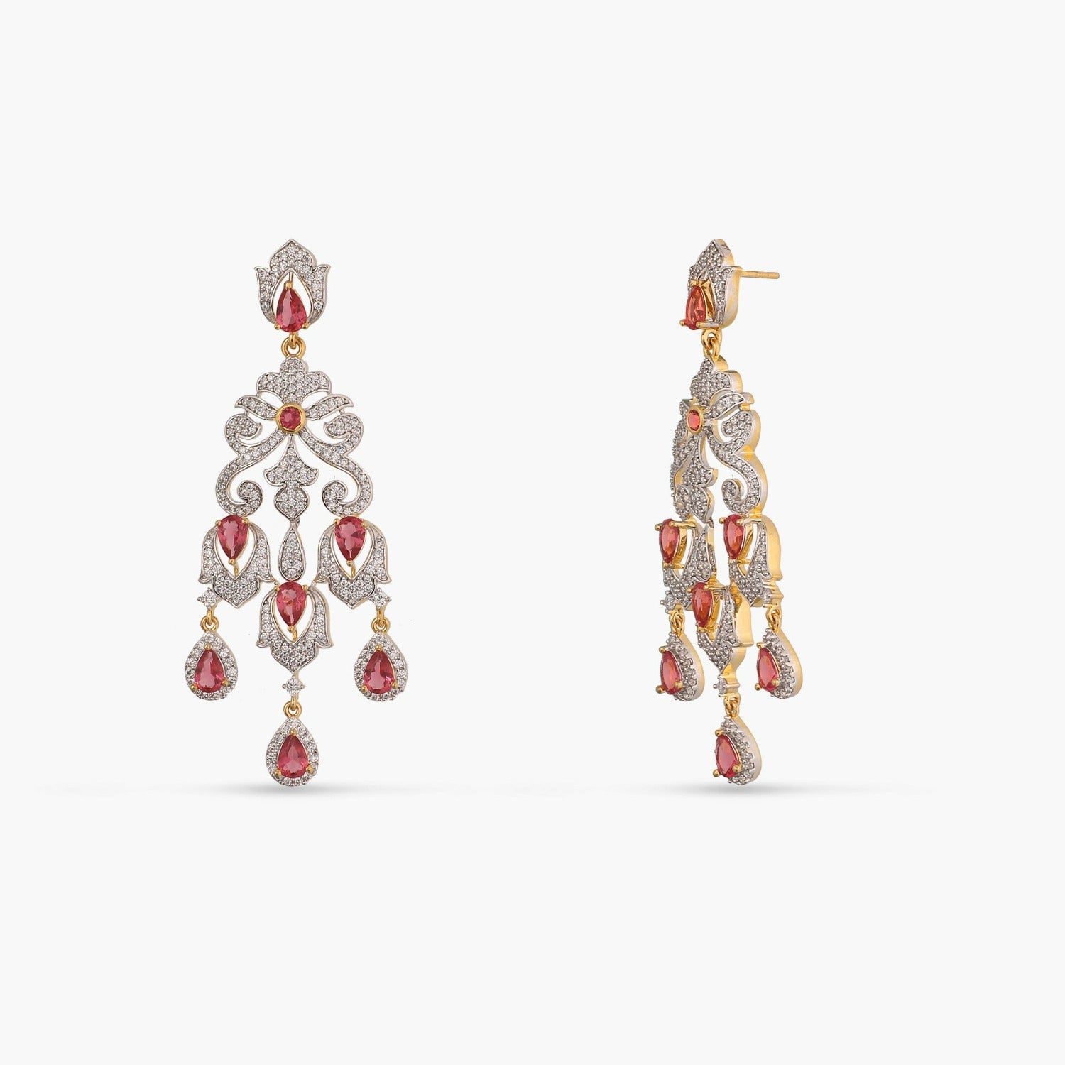 Earrings Brilliance CZ Drop Silver Earrings