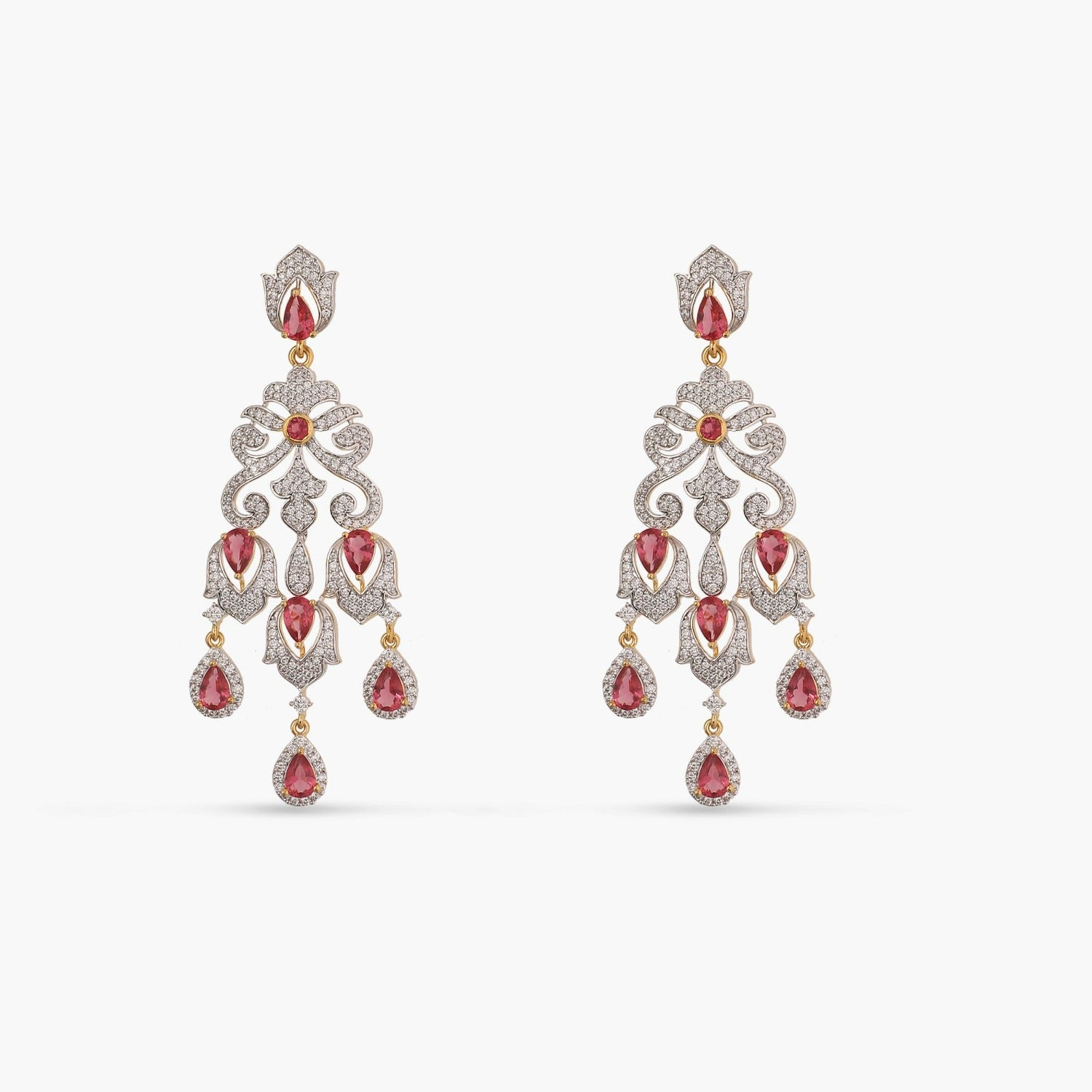 Brilliance CZ Drop Silver Earrings