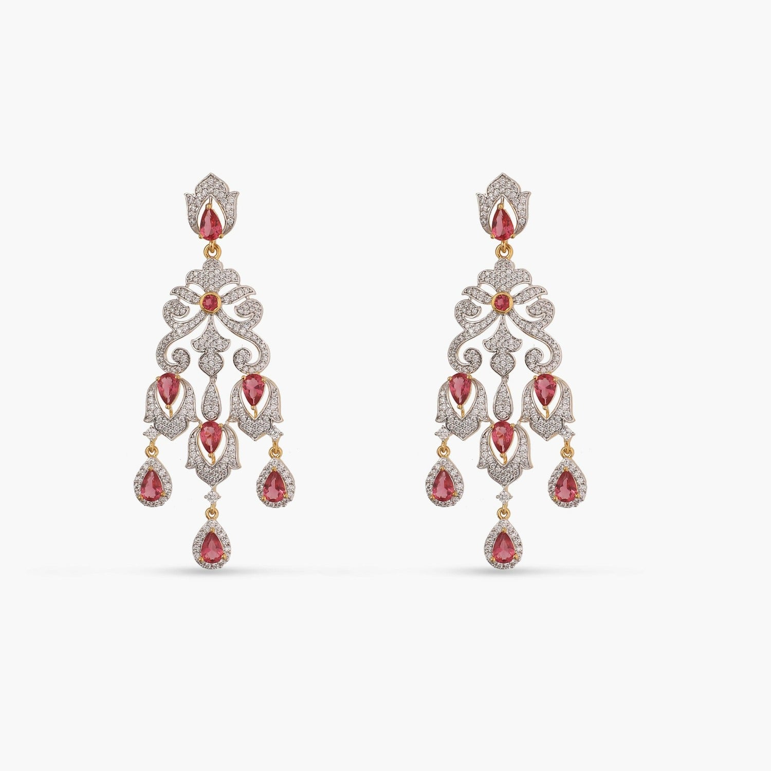 Earrings Brilliance CZ Drop Silver Earrings