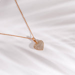 Necklaces Love CZ Charm Silver Delicate Pendant Necklace