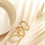 Earrings Sparkling CZ Delicate Hoop Silver Earrings