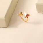 Pyramid Simple Silver Finger Ring