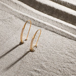Earrings Shine CZ Silver Hoop Earrings