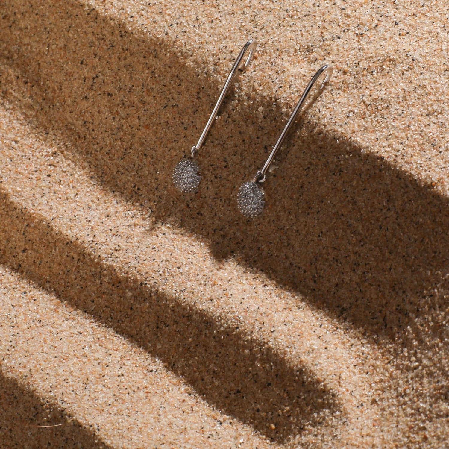 Simple Silver Drop Earrings