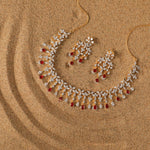 Necklaces Blossom CZ Grand Silver Necklace Set