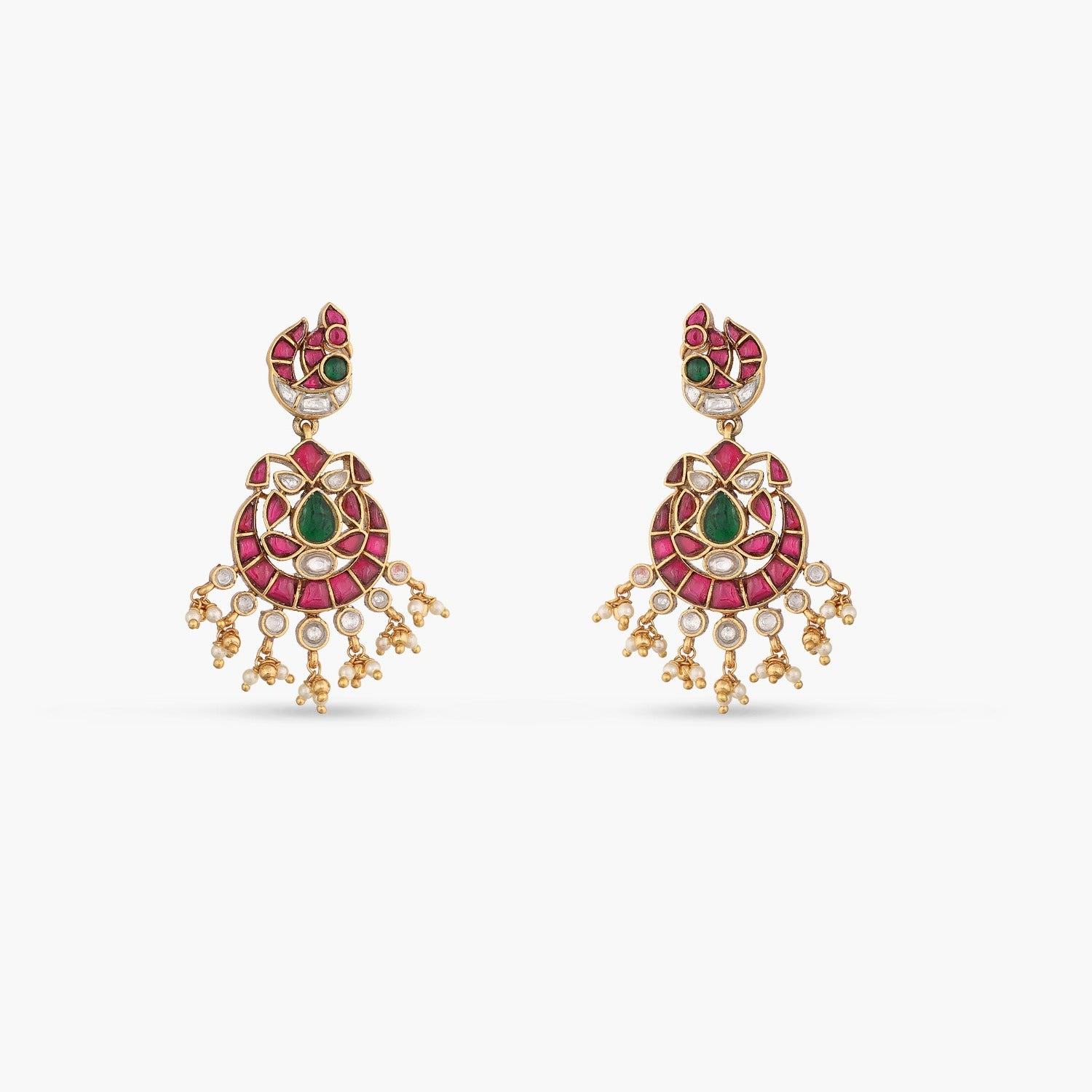 Earrings Pearl Floral Silver Drop Earrings
