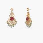 Earrings Flare Floral Moissanite Silver Drop Earrings
