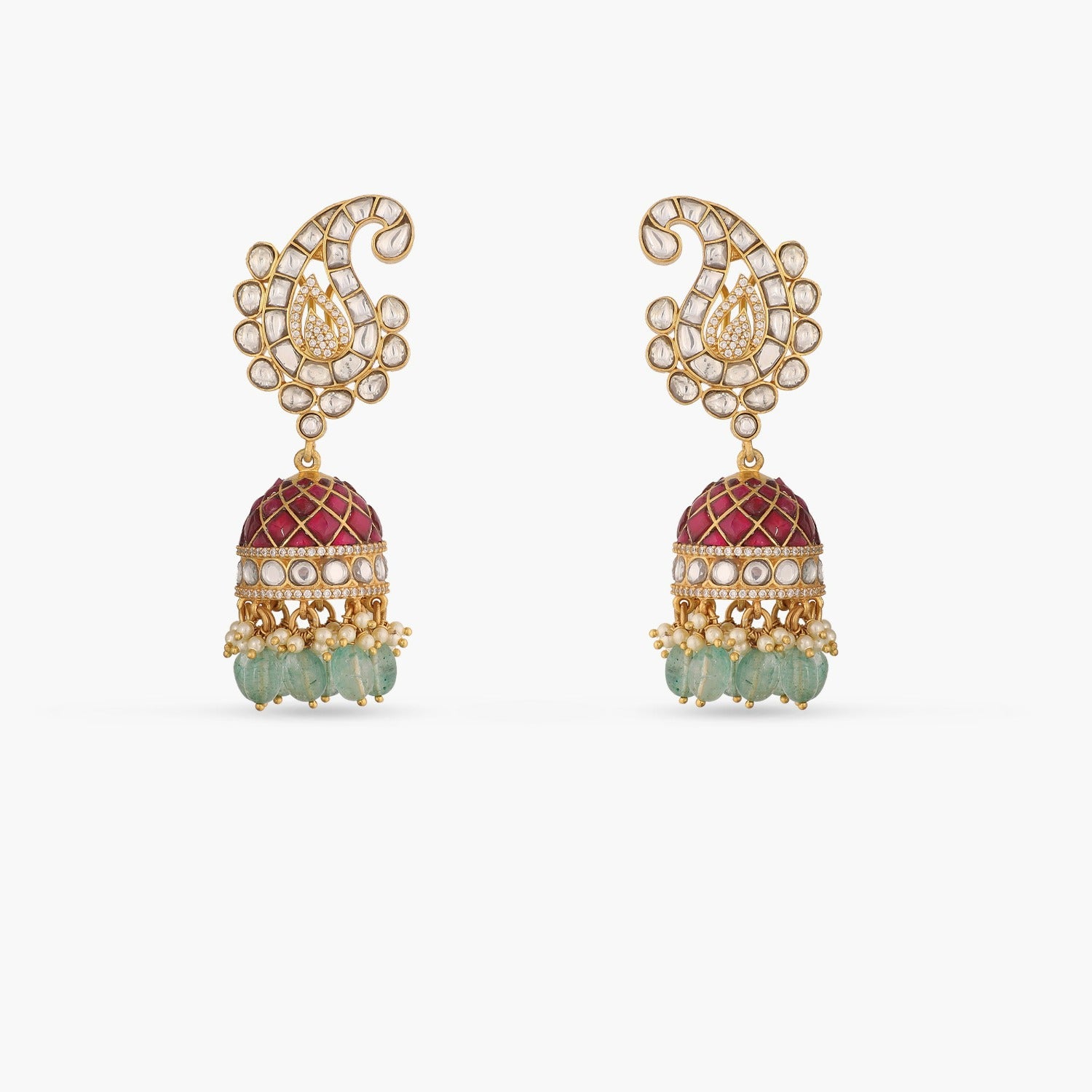 Earrings Mango Motif Grand Silver Jhumki Earrings
