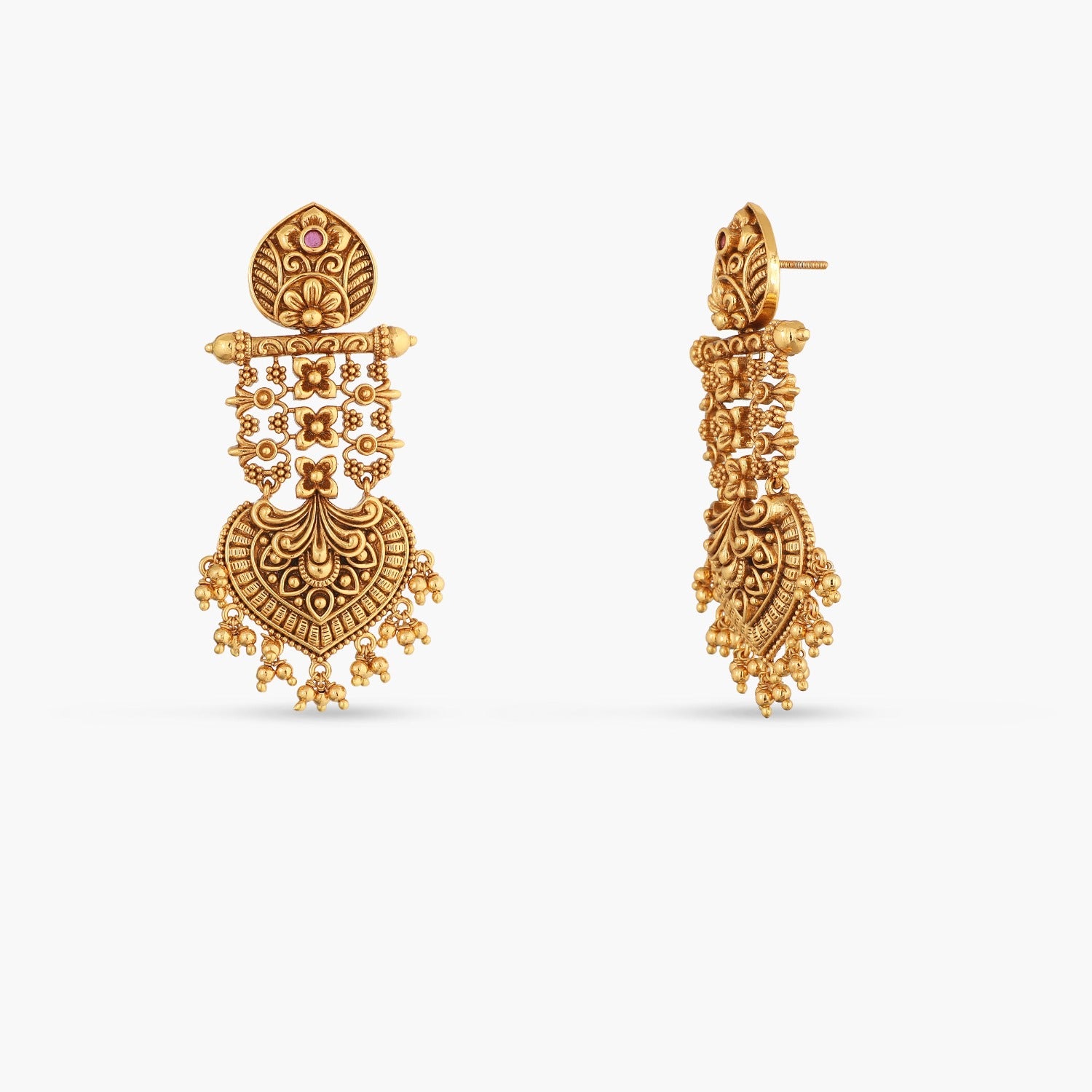 Earrings Swara Classic Drop Silver Earrings